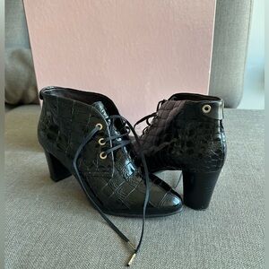 Carlo Pazolini Ankle Boots, leather, 3’ heel, black, US 7.5, Spain